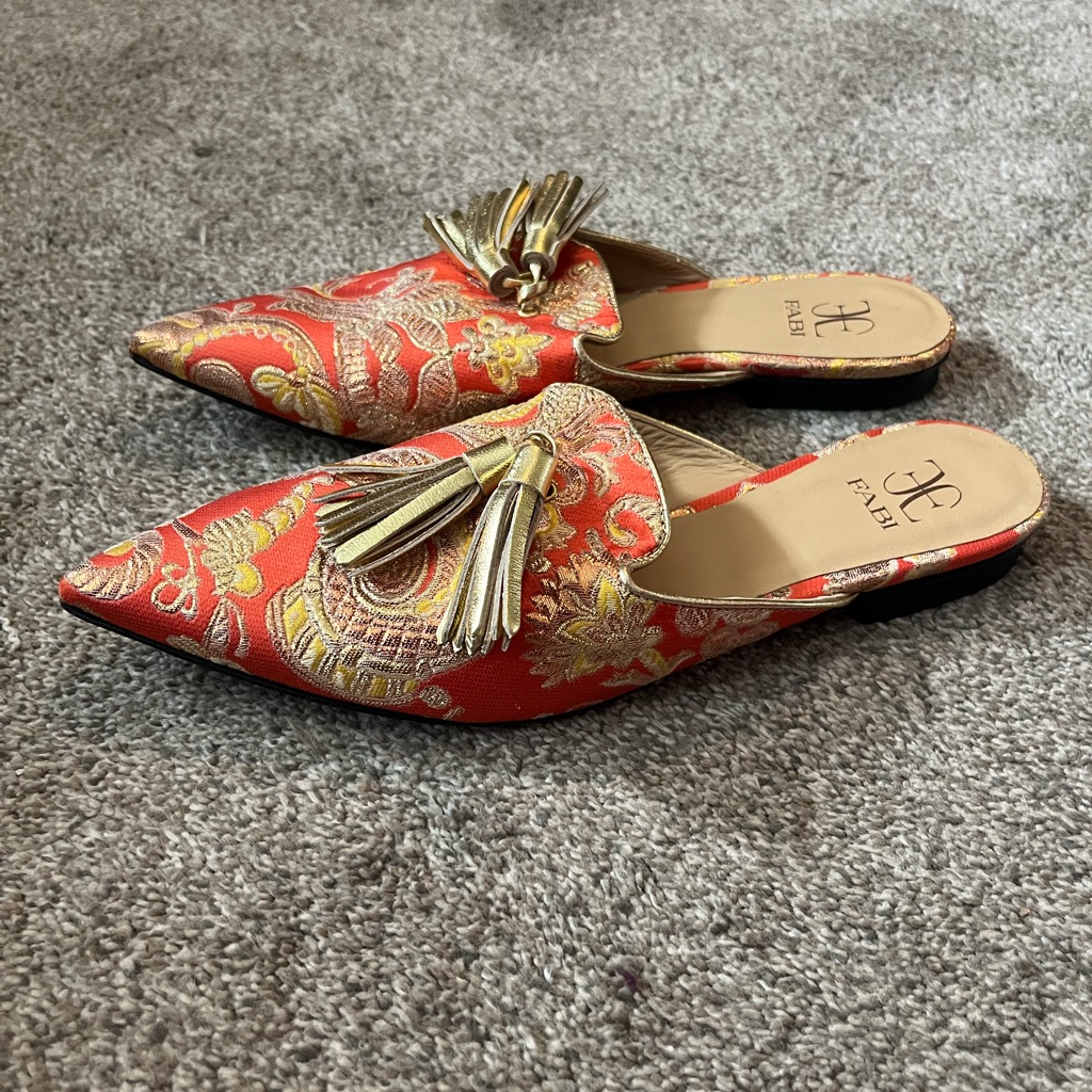 Fabi Pointed Tassel Mule